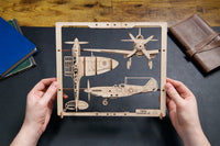Fighter Aircraft 2.5D Puzzle Ugears