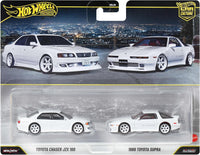 Hot Wheels Premium Touge 2-Pack with Toyota Chaser JZX100 and 1989 Toyota Supra