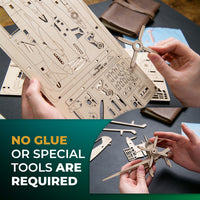 Fighter Aircraft 2.5D Puzzle Ugears