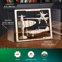 Fighter Aircraft 2.5D Puzzle Ugears