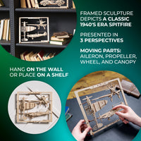 Fighter Aircraft 2.5D Puzzle Ugears