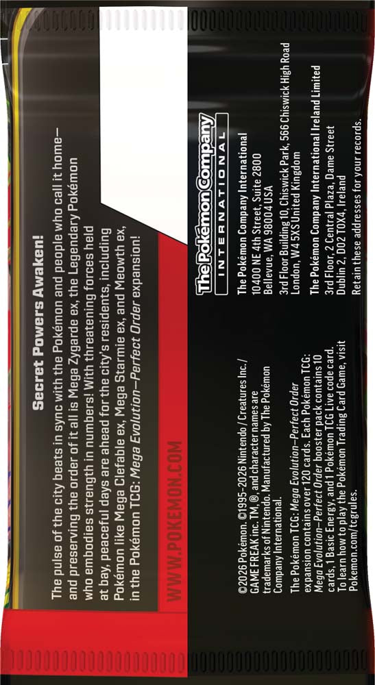 Pokémon TCG: Mega Evolution - Perfect Order Booster