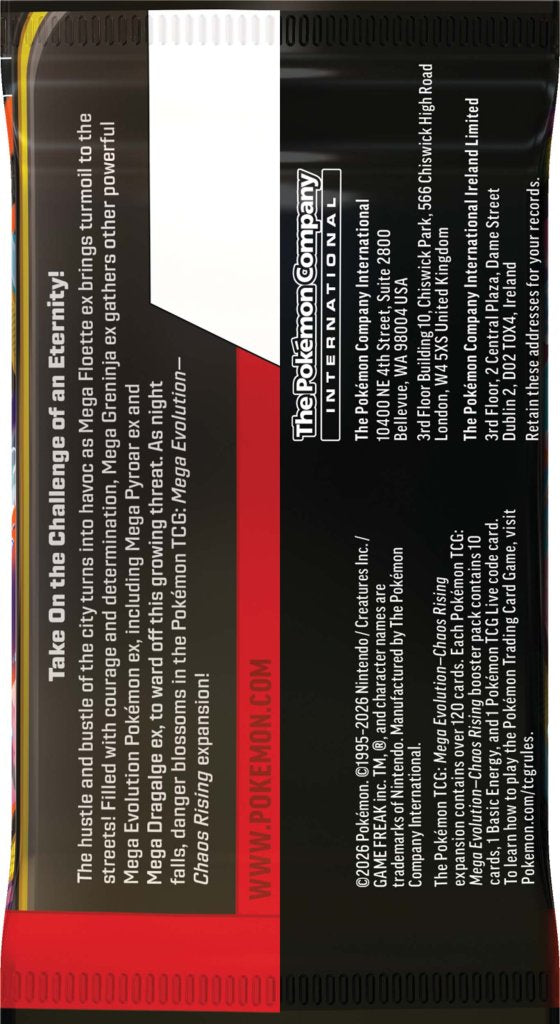 Pokémon TCG: Mega Evolution Chaos Rising Booster