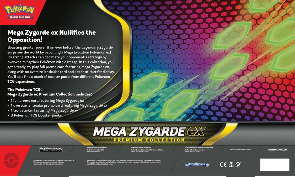 Pokemon TCG: Mega Zygarde ex Premium Collection Box NEW