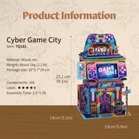 Cyber Game City Desktop Storage Tonecheer