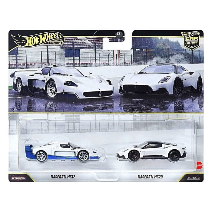 Hot Wheels Premium Car Culture Diecast Vehicle 2 Pack - Maserati MC12 & Maserati MC20